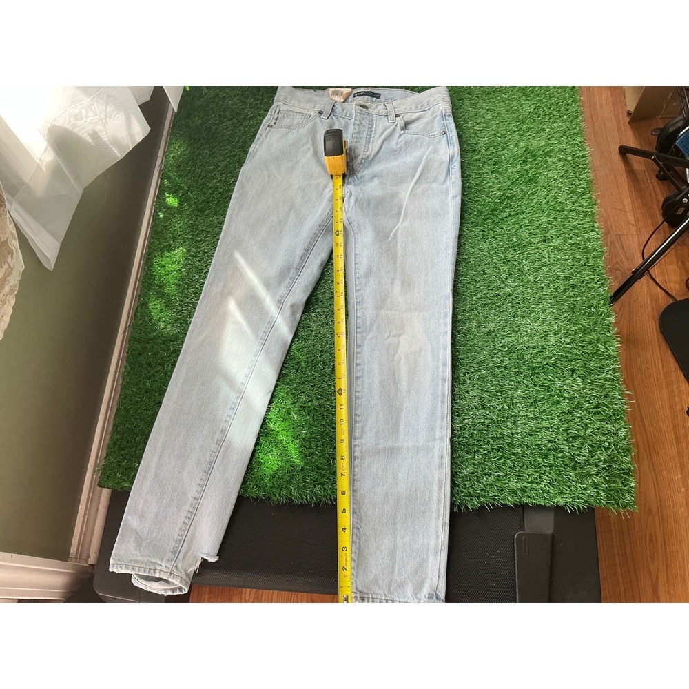 Levis Made & Crafted Twic High Slim Jeans Light Wash Blue Distressed 26 - Picture 4 of 5